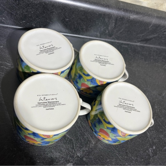 PTS International Interiors Fantasia Cups Set Of 4 - Picture 3 of 6